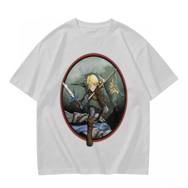 Olive Green T-Shirt With Legendary Hero Art Print