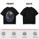 Olive T-Shirt Featuring Stylized Night Dragon In Swirling Oval Art