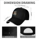 Black baseball cap with raccoon 'I Have Trash Issues' graphic