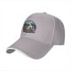 Black baseball cap with cryptid alien campfire graphic design
