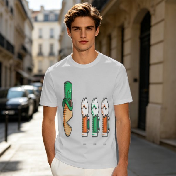 St Patricks Day Leprechaun Hat Beer Mug Graphic T-Shirt