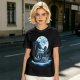 Olive T-Shirt With Dragon Rider Moonlit Fantasy Art Print