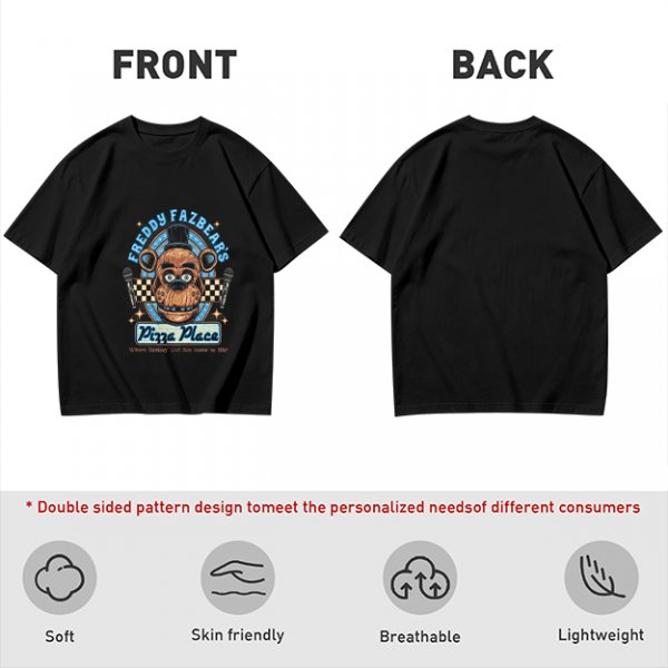 Freddy Fazbear's Pizza Place Graphic Olive T-Shirt