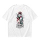 Olive graphic t-shirt with 'I Am Deadly Serious' and unicorn grim reaper art