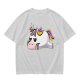 Olive T-Shirt With Grumpy Unicorn Graphic Print