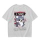 Olive t-shirt with angry gaming wolf graphic and funny apology text
