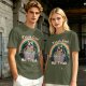 Trash Can Not Trash Raccoon Rainbow Graphic T-Shirt