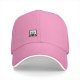 Black Baseball Cap With Cute Drumming Character Embroidery