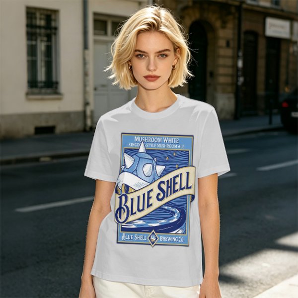 Blue Shell Brewing Co Mushroom White Ale T-Shirt