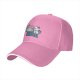 Black baseball cap with cat painting art design