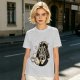 Olive T-shirt with Darth Vader holding a steaming coffee cup