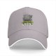 Black baseball cap with funny admitting wrong cat graphic
