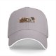 Black baseball cap with 'I Hate Fall' retro graphic print