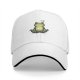 Black baseball cap with meditating frog graphic