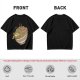Olive Green T-Shirt With Illustrated Noodle Bowl Print