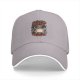 Black baseball cap with nervous raccoon 'all my systems are nervous' print