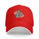 Black Baseball Cap with Anime Female Character Graphic