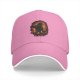 Black Baseball Cap with Fiery Attack Titan Graphic Print