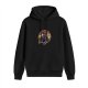 Black hoodie with Skeletor riding Panthor graphic print