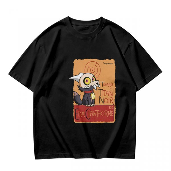 Olive Green T-Shirt with King from The Owl House Titan Noir Print