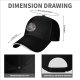 Black baseball cap with emotional support demon graphic