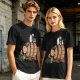 Olive T-Shirt with Charlie Brown and Snoopy at Oktoberfest Beer Barrel
