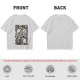 Olive Anime Graphic T-Shirt With Fist And Lightning Artwork