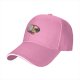 Black baseball cap with hand holding paper over red moon forest print
