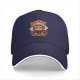 Black baseball cap with Halloween pumpkin reindeer character and ghosts print