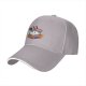 Black Baseball Cap With Cute Sushi 'Thanks Chef' Graphic Print