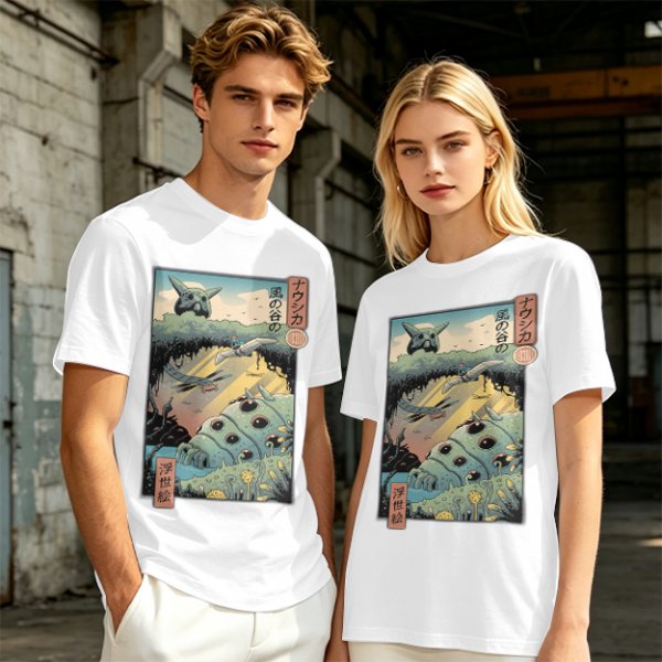 Studio Ghibli Nausicaa of the Valley of the Wind Ukiyo-e Art T-Shirt