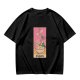 Olive T-Shirt With Ramen Tarot Card Style Graphic Print