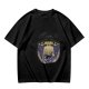 Olive Green T-Shirt with UFO Abducting Cow Graphic