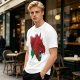 Olive T-Shirt With Fierce Armored Beast Head Graphic