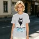Olive T-Shirt with Black Cat Reading Book 'Just One More Chapter' Print
