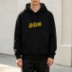 Black hoodie with sarcasm star wars style graphic print