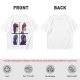 Olive T-Shirt With Four Gorillaz Character Portraits Print