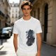 Olive T-Shirt With Dark Wizard Illustration And Japanese Text