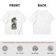 Olive graphic t-shirt with 'Fueled by Coffee & Existential Dread' grim reaper print
