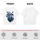 Olive T-Shirt With Cute Wizard Dragon On Starry Heart Print