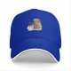 Black baseball cap with owl coffee and books graphic