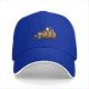 Black baseball cap with cartoon leprechaun and beer barrel graphic