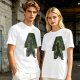 Olive T-shirt with Earth Bender Silhouette Graphic