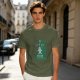 Olive Christmas T-Shirt With 'Let's Get Baked' Gingerbread Man Print