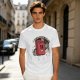 Olive T-Shirt with Retro Cartoon Gas Can 'Aged Like Fine' Print
