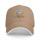 Black Baseball Cap With Cute Cat Holding Taiyaki Japanese Art