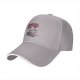 Black baseball cap with sailing cat graphic and 'Sailing in this sea of idiots' text