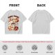 Olive Green T-Shirt With Cute Bagel Tigers Graphic Print