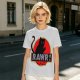 Olive T-Shirt With Black Cat Rawr Dinosaur Parody Graphic