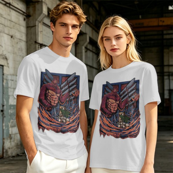 Attack on Titan Beast Titan vs Scout Levi Graphic T-Shirt
